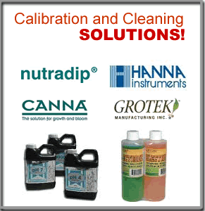 pH TDS calibration cleaning solution , Canna, grotek, nutradip, hanna